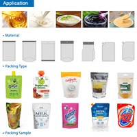 La Chine automatique rotatif liquide Doypack boire du jus sac préfabriqué Sip Up Machine d'emballage