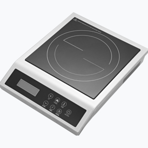 Table de cuisson à induction à brûleur unique de 2500 W avec sonde de température et boîtier en verre noir pour une utilisation domestique en cuisine - Product Image 1