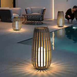 Lampes en rotin pour l'intérieur et l'extérieur, pour la chambre, le <span class=keywords><strong>gazebo</strong></span>, la terrasse, imperméables, pour la cour, le jardin, le balcon, décoration - Product Image 2