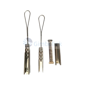 Gimbo Cable óptico <span class=keywords><strong>de</strong></span> mariposa autosuficiente Abrazadera <span class=keywords><strong>tensor</strong></span> <span class=keywords><strong>de</strong></span> caída Acero inoxidable en forma <span class=keywords><strong>de</strong></span> S FTTH Abrazadera <span class=keywords><strong>de</strong></span> cable <span class=keywords><strong>de</strong></span> fibra óptica pulida - Product Image 3
