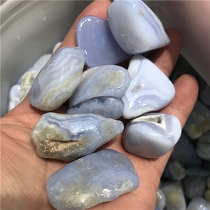 Pierre roulée en <span class=keywords><strong>agate</strong></span> bleue <span class=keywords><strong>dentelle</strong></span> en gros pour la décoration - Product Image 1