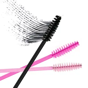 Private Label Disposable Plastic Mascara Lash Brushes Shape Wholesale Eye Beauty Eyelash Extension Eyelash Perming Bag Packaging