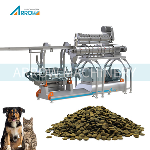 Ligne de production automatique d'aliments pour poissons tilapia, extrudeuse à double vis en acier inoxydable, équipement de fabrication d'aliments pour poissons flottants - Product Image 1