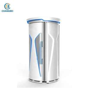 Cabine de <span class=keywords><strong>bronzage</strong></span> UV rotative verticale CHANGBEI, machine de <span class=keywords><strong>solarium</strong></span> mobile pour salon, usage commercial et domestique - Product Image 2