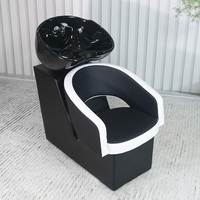 Beauté Coiffure Meubles Lavage Salon Bol Lavage Cheveux Lavabo et Chaise Mobile Lavage Shampooing Bassin Meubles Chaise