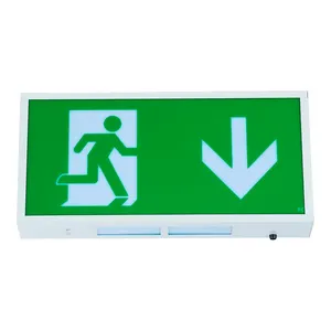 Led Or T5 Fluorescent Tube Single Side Emergency Escape Exit Sign Light