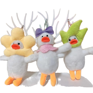 Mini Cute <strong>Duck</strong> Pendant <strong>Plush</strong> <strong>Toy</strong> Doll Custom Cotton <strong>Keychain</strong> and Quaint - Product Image 1