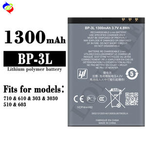 Batterie rechargeable d'origine 100% pleine capacité BP-3L pour <span class=keywords><strong>Nokia</strong></span> 710 <span class=keywords><strong>610</strong></span> 303 3030 510 603 - Product Image 2