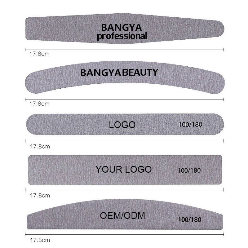 Лидер продаж, бесплатный образец, профессиональная пилка для ногтей, 100/180 одноразовых пилочек для ногтей для маникюрного салона