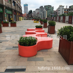 Banc de patio en fibre de verre, mobilier d'extérieur, design moderne, durable, 4 places, style contemporain, siège de jardin - Product Image 2