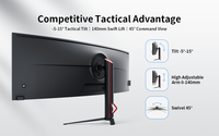 Moniteur de jeu incurvé ultra-large 49 pouces 5K 60Hz USB-C pour PC portable OEM Factory
