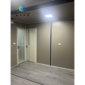 Contenedor de Envío Expandible Personalizado de 20 pies, Diseño Moderno, Panel Sándwich Transpirable, Edificio de Oficinas con Techo Plano - Product Image 6