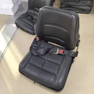 Asiento para carretilla elevadora y tractor Función de absorción de impactos, asiento con respaldo ajustable