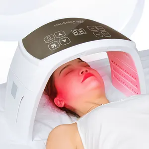 Dispositivo facial de terapia de luz LED de 7 cores PDT Máscara facial LED Máquina de terapia de luz Instrumento de beleza para rejuvenescimento da pele