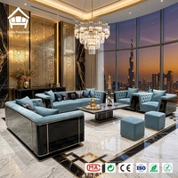 Canapé Chesterfield modulaire en bois massif et velours de luxe pour salon, appartement, villa, manoir - Solution de mobilier tout-en-un