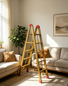 <span class=keywords><strong>Escalera</strong></span> Plegable Portátil de Acero al Carbono, Apta para Uso Doméstico e Industrial, Ahorra Espacio - Product Image 6