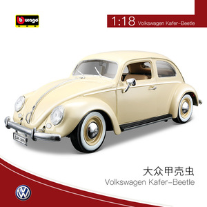 Bburago-coche clásico de aleación fundida modelo de Metal, coche de <span class=keywords><strong>juguete</strong></span>, escarabajo, simulación de puerta abierta, 1:18 - Product Image 3