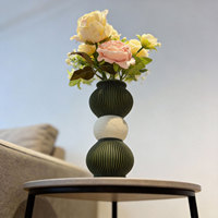 Vase décoratif imprimé en 3D FDM personnalisable en PLA de haute qualité avec surface brillante et propre pour la décoration de la maison/de la table et l'art & la sculpture
