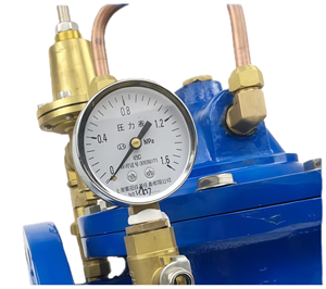 液压减压阀，手动先导式，用于精确的水管道流量控制 - Product Image 2