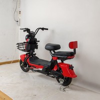 Scooter Eléctrico Antirrobo con Control Remoto, Canasta Delantera y Respaldo para Montaña