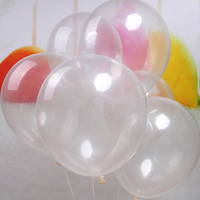 Globos Transparentes de Látex de Alta Calidad, Gruesos, Redondos, de 10 y 12 Pulgadas