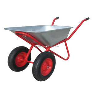 WB7613 100l Double <span class=keywords><strong>roue</strong></span> galvanisée fabricants <span class=keywords><strong>brouette</strong></span> de jardin industriel <span class=keywords><strong>brouette</strong></span> robuste <span class=keywords><strong>brouette</strong></span> de Construction <span class=keywords><strong>brouette</strong></span> de <span class=keywords><strong>roue</strong></span> - Product Image 6