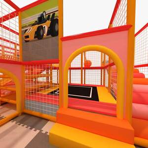 Juegos de Seguridad de Alta Calidad con Temática de Carreras de Autos, Área de Juegos Pequeña para Niños, Equipo de Juegos para Interiores - Product Image 4