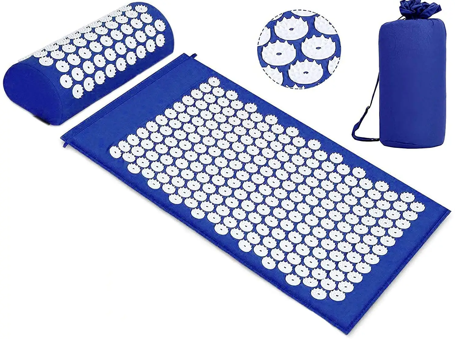 eco friendly complete therapy acupressure nail mat acupressure matt and pillow set