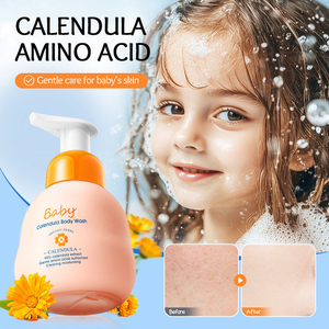 Shampooing hydratant doux à l'acide aminé et au calendula pour enfants, vente en gros de shampooing et gel douche pour bébés - Product Image 1