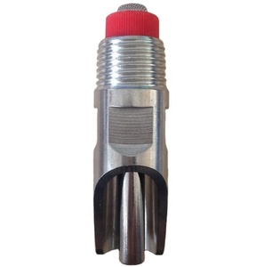 <span class=keywords><strong>DF800</strong></span> Abreuvoir à tétine pour porcelets en acier inoxydable 304, équipement d'abreuvement pour porcs, robinet d'eau, fontaine à tétine rouge pour porcelets - Product Image 3