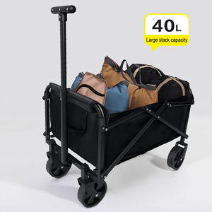 Chariot de plage pliable à grande capacité et robuste, chariot utilitaire pliable, chariot de jardin <span class=keywords><strong>portable</strong></span>, chariot de camping, chariot de courses OEM - Product Image 2