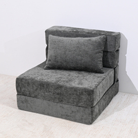 Canapé-lit modulaire compressible, chaise pliable Pop-in-a-Box, mobilier de villa avec housse amovible