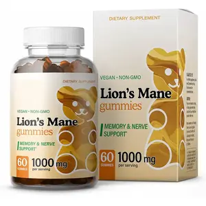 促进认知大脑健康的自有品牌有助于缓解压力，聚焦狮子鬃毛蘑菇软糖
