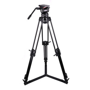 MagicLine V12P MLS100 Fluid Head & Kit trépied vidéo en aluminium pour caméras ENG Broadcast Camcorders - Product Image 5