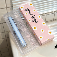 Conteneur écologique en papier pour stylo injecteur avec plateau d'insertion et logo, compatible avec le stylo injecteur V3