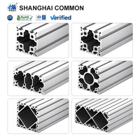 Profilé d'extrusion en aluminium anodisé scellé robuste 100100/120120/160160/160320, découpe CNC personnalisée pour châssis de machine industrielle