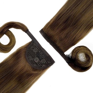 Coda <span class=keywords><strong>di</strong></span> <span class=keywords><strong>Cavallo</strong></span> Lussuosa Super Double Drawn <span class=keywords><strong>di</strong></span> Alta Qualità, Lunga, in <span class=keywords><strong>Capelli</strong></span> Umani Vergini al 100% Remy, Colore Personalizzabile, Doppia Cucitura a Macchina - Product Image 4