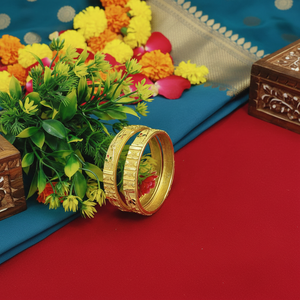 Exquisito conjunto de brazaletes finos Meenakari Royal, joyería tradicional chapada en oro elegante, ropa festiva y de boda para mujer - Product Image 3