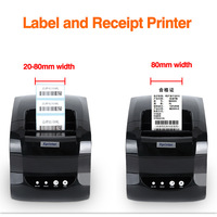 Xprinter Printer XP-365B Printer termal 80mm, Printer termal harga kode batang