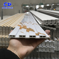 Panneaux muraux modernes en WPC PVC, imperméables et ignifuges, pour la décoration intérieure des salles de bain et des entrepôts
