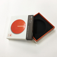 Caja de papel de embalaje personalizada para productos electrónicos con mango, cargador inalámbrico de Cable USB de alta calidad