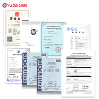 Mesin Dart Elektronik Yulong MINI-2 dengan Tip Lunak, Layar Sentuh 11,6'', Papan Target Standar Amerika 15,5'' untuk Bar dan Rumah