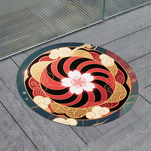 <span class=keywords><strong>Tapis</strong></span> et moquettes modernes en forme de <span class=keywords><strong>tapis</strong></span> ronds de créateur pour salon <span class=keywords><strong>Tapis</strong></span> de sol irrégulier promotionnel de dessins animés personnalisés - Product Image 2