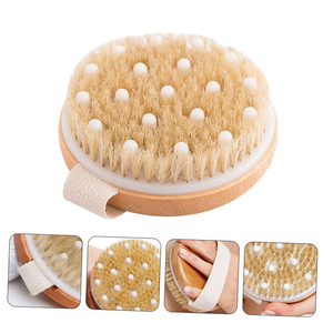 <span class=keywords><strong>Spazzola</strong></span> per il Corpo in Bambù con Logo Personalizzato, Ecologica, con Setole di Cinghiale, Esfoliante per <span class=keywords><strong>Cellulite</strong></span>, <span class=keywords><strong>Spazzola</strong></span> Rotonda per Massaggio Doccia - Product Image 5