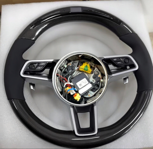 Volante Deportivo de Lujo con Acabado Mate de Fibra de Carbono para Porsche 911 993 964 Classic con Base Plana - Product Image 2