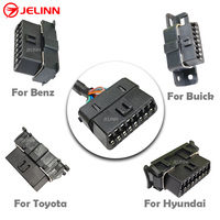 Cable Divisor Universal OBD2 J1962 OBDII OBD 2 con Soportes de Montaje Múltiples para Todas las Marcas de Automóviles