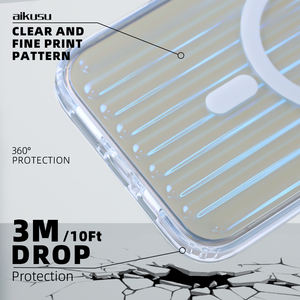 Étui de téléphone IMD personnalisé mat clair TPU <span class=keywords><strong>valise</strong></span> de voyage magnétique imd étui de téléphone pour iPhone 16 15 14 13 Pro Max - Product Image 4