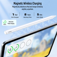 Stylet magnétique actif pour Apple Pencil 2 iPad Air 4 5 Pro 11 12.9 2020 2021 avec rejet de paume et sensibilité à l'inclinaison