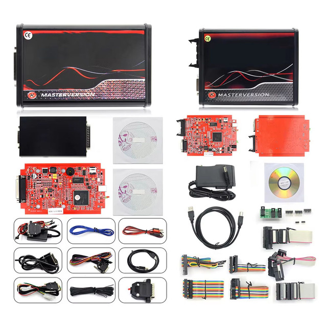 EU Online KESS V5.017 2.80 Master KTAG V7.020 4 LED BDM Frame Full Set Adapter Kess 5.017 K-TAG ECU Programmer