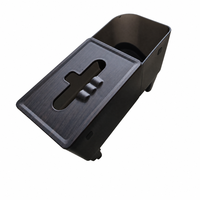 Organisateur de tableau de bord Tesla Model 3 Y, boîte à mouchoirs, rangement latéral, emplacement pour cartes, porte-lunettes de soleil